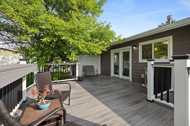 1925 10th St, Minot, ND 58703 - view of wooden deck