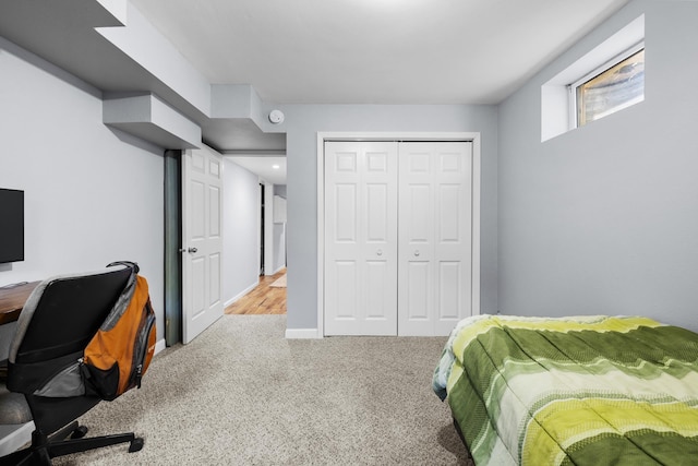 3304 12th St, Minot, ND 58701 - carpeted bedroom featuring a desk and a closet