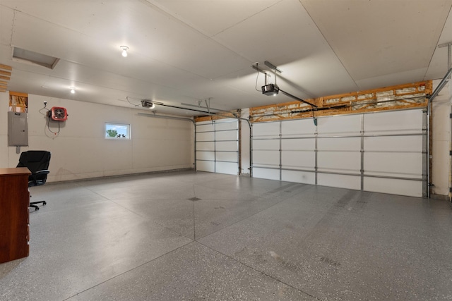 1705 SW Evergreen Ave, Minot, ND 58701 - garage with a garage door opener and electric panel