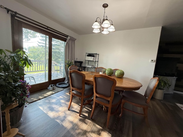 3301 SE 1st St, Minot, ND 58701 - dining area with wood finished floors and a chandelier