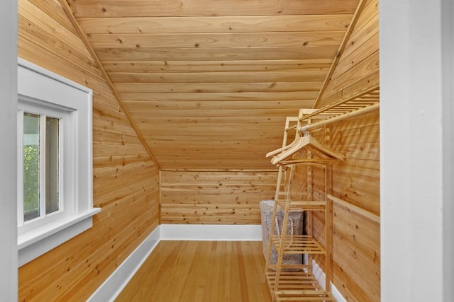 519 4th St, Minot, ND 58701 - walk in closet with vaulted ceiling and wood finished floors