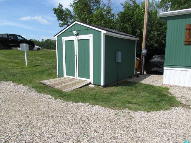 83 Hahns Bay Rd, Lake Metigoshe, ND 58318 - view of shed