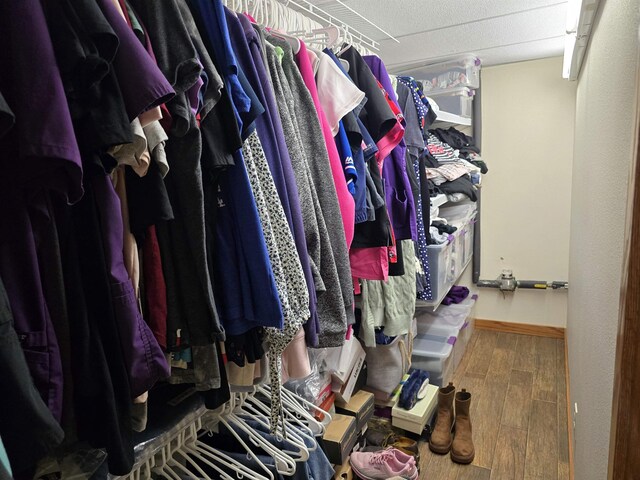 209 University Ave, Minot, ND 58703 - walk in closet with wood finished floors