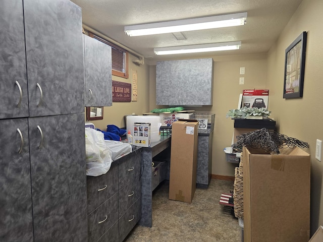 209 University Ave, Minot, ND 58703 - misc room with carpet floors and a textured ceiling