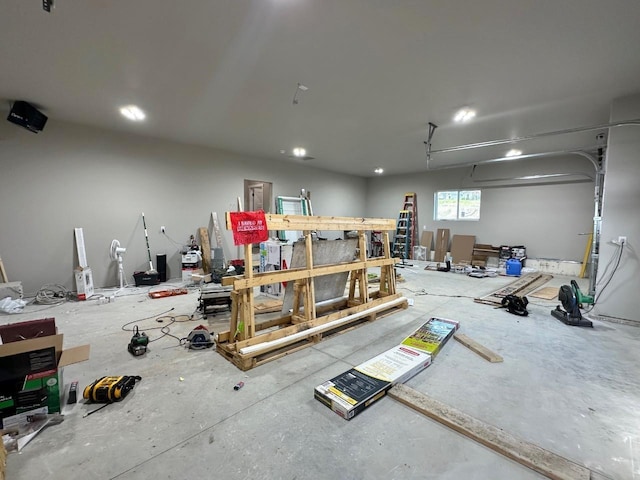 1609 Heights Ave, Burlington, ND 58722 - garage featuring recessed lighting