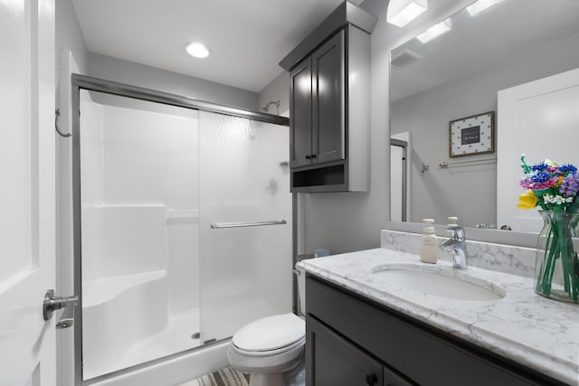 2009 35th Ave, Minot, ND 58701 - full bath featuring vanity and a shower stall