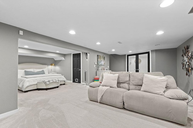 120 25th St, Minot, ND 58701 - living room with recessed lighting and carpet