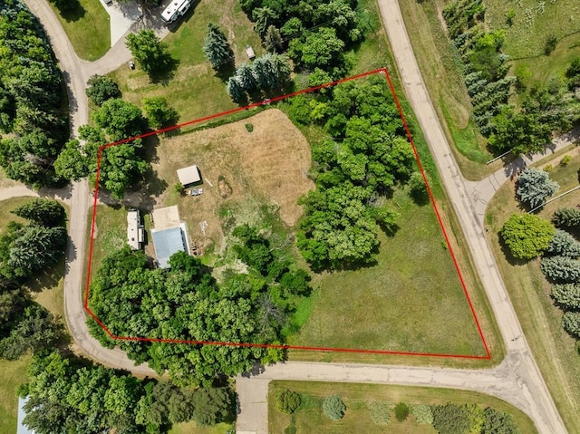 4706 SE 37th St, Minot, ND 58701 - aerial overview of property's location with property boundaries highlighted
