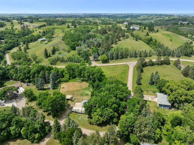 4706 SE 37th St, Minot, ND 58701 - aerial view of property's location featuring rural landscape and a tree filled landscape