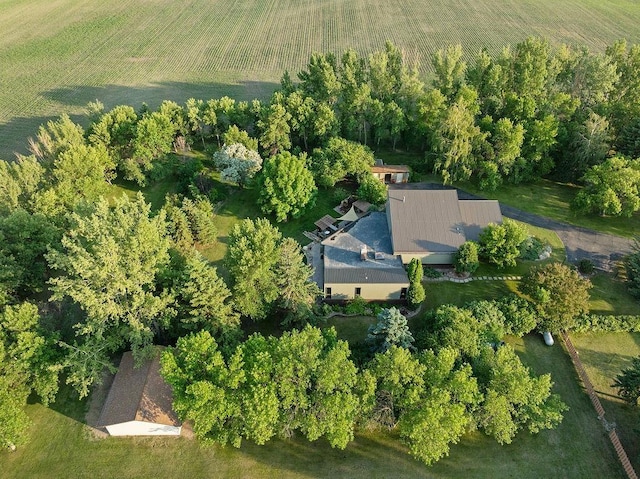 309 4th Ave, Mohall, ND 58761 - aerial view of property and surrounding area with rural landscape