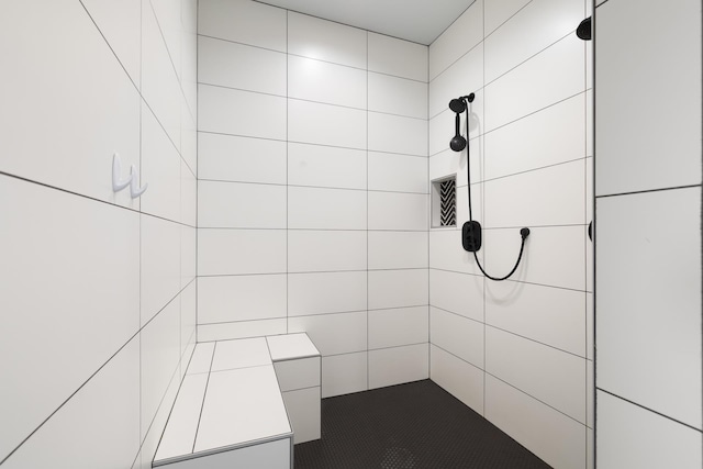 2415 43rd Ave, Minot, ND 58701 - bathroom featuring tiled shower