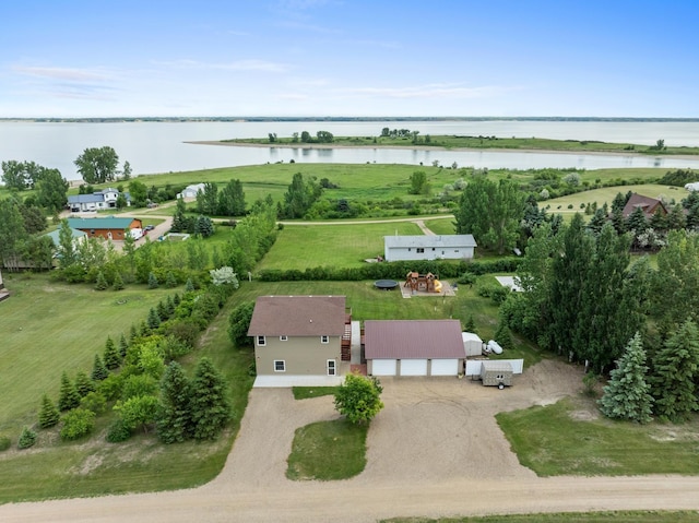 4610 12d St NW, Garrison, ND 58540 - aerial view of a nearby body of water
