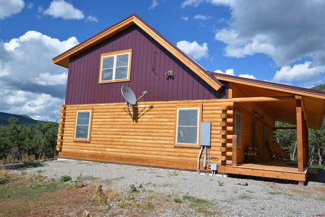 view of side of property