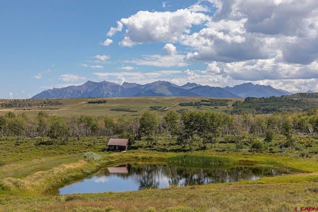 property view of mountains with a water view