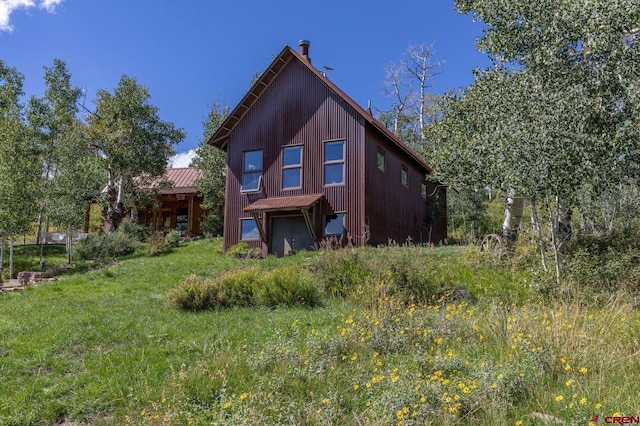 1006 Top Of The World Dr, Placerville, CO 81430 - view of shed / structure featuring a lawn
