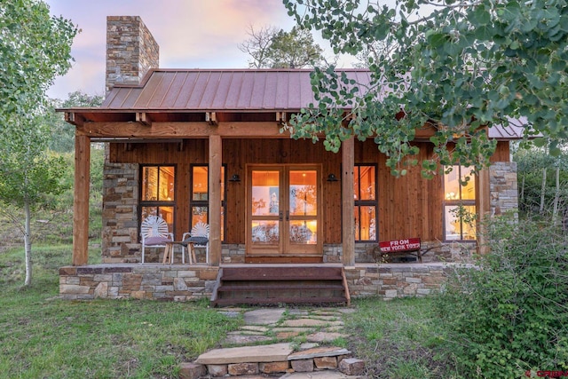 1006 Top Of The World Dr, Placerville, CO 81430 - exterior space with french doors