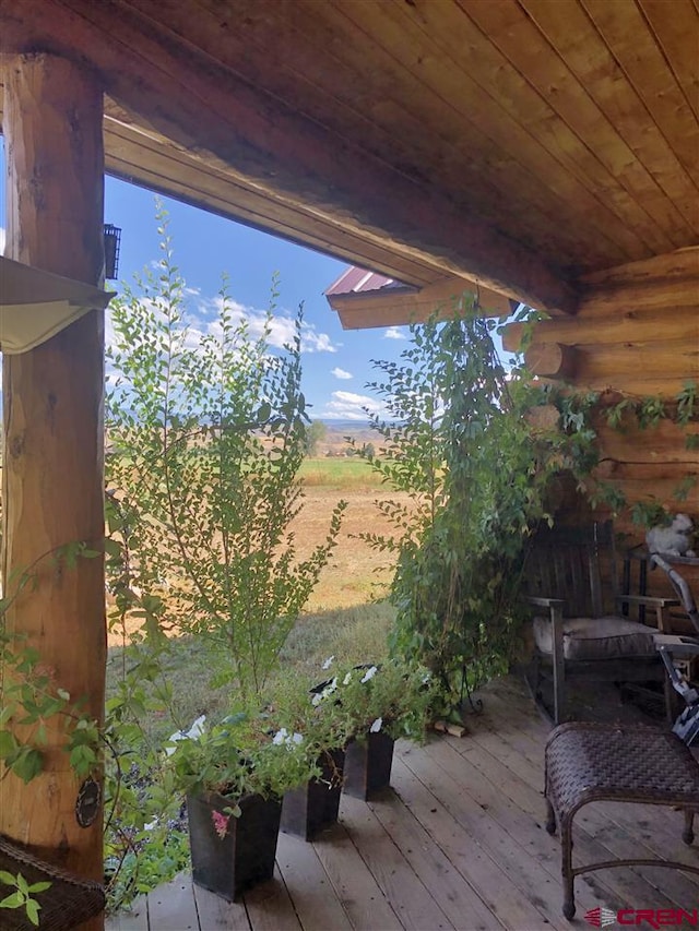 view of wooden terrace