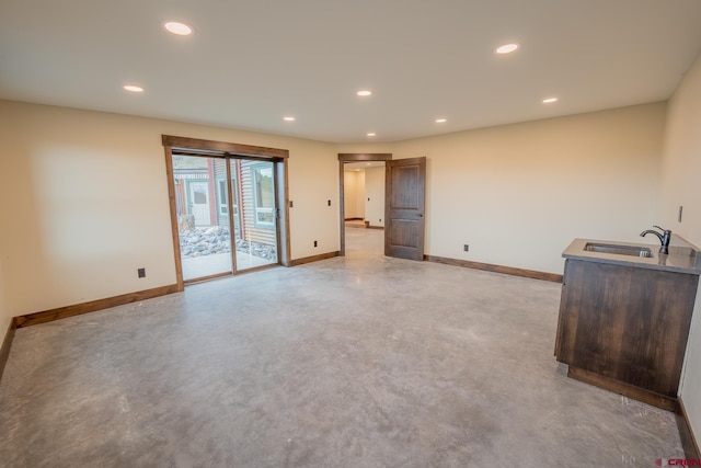 empty room with sink