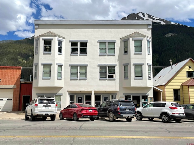 exterior space with a mountain view