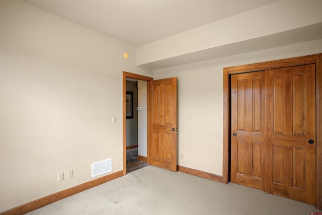 bedroom with light carpet