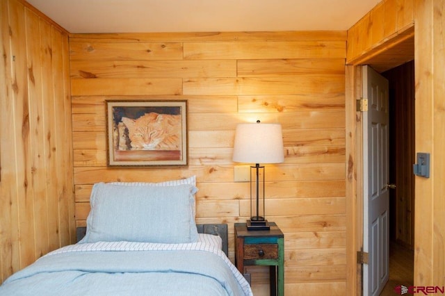 289 S Main St, Creede, CO 81130 - bedroom with wood walls