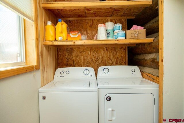 289 S Main St, Creede, CO 81130 - laundry area featuring separate washer and dryer and laundry area