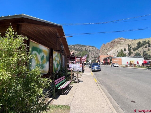 289 S Main St, Creede, CO 81130 - view of street with sidewalks, curbs, and a mountain view