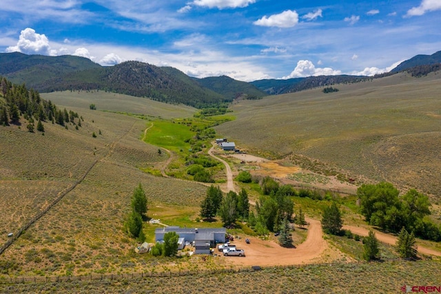 mountain view with a rural view