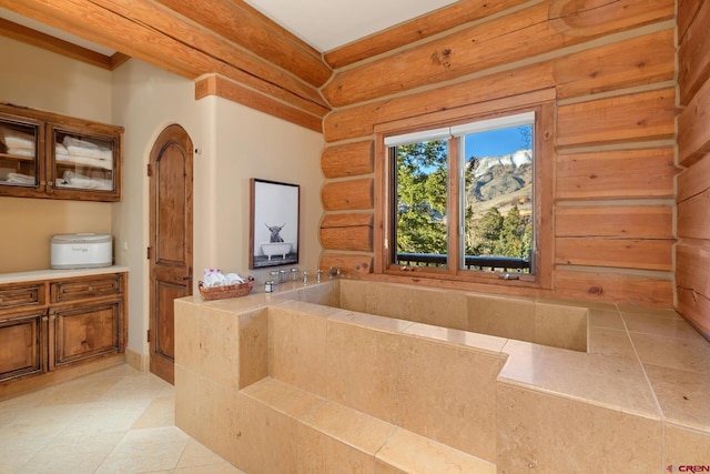 103 Double Eagle Way, Mountain Village, CO 81435 - bathroom with a bathtub, tile flooring, and vanity