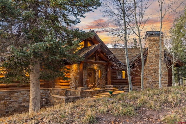 103 Double Eagle Way, Mountain Village, CO 81435 - view of log cabin