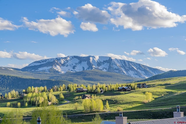 mountain view featuring a rural view