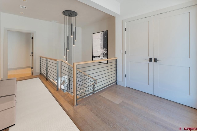 interior space with light wood-type flooring