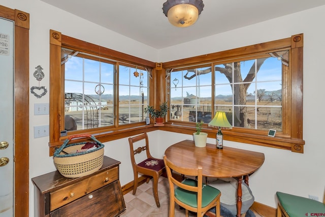 view of dining room