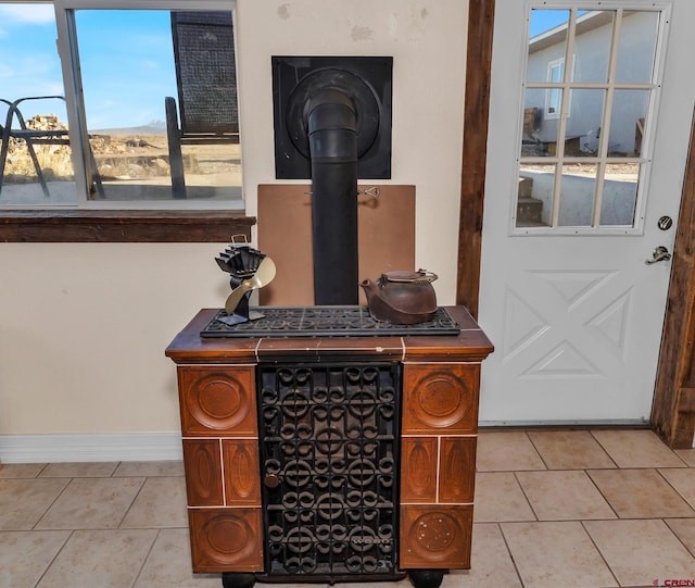 room details featuring tile patterned floors