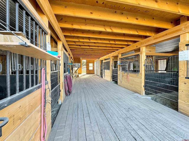 view of horse barn