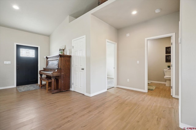 entryway featuring light wood-type flooring