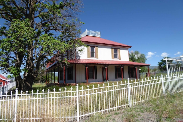 farmhouse inspired home featuring a porch