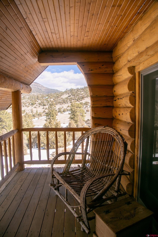 view of balcony