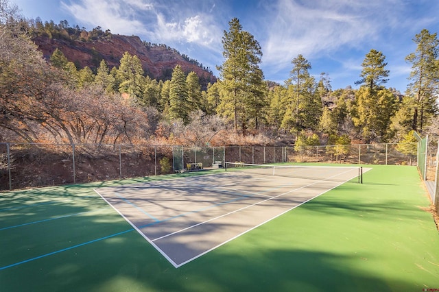 view of sport court