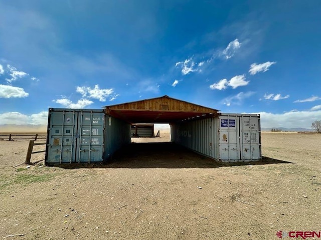 view of outdoor structure