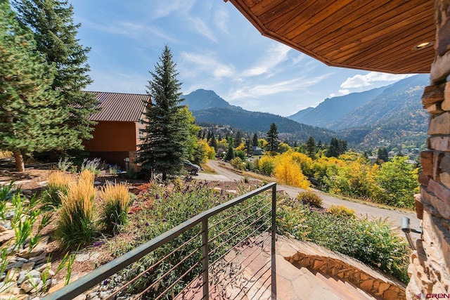 view of mountain feature