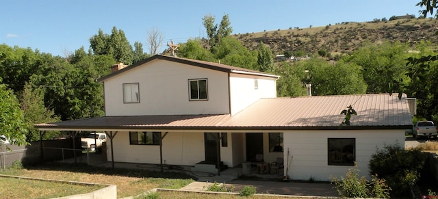 view of rear view of property