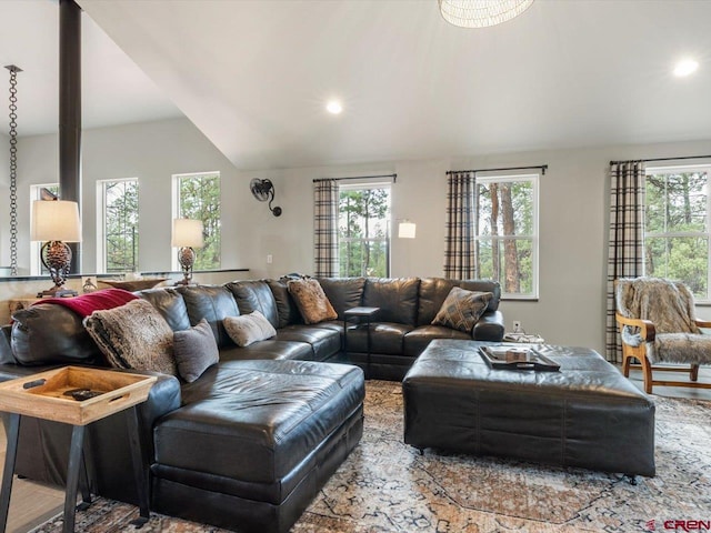 living room featuring hardwood / wood-style flooring