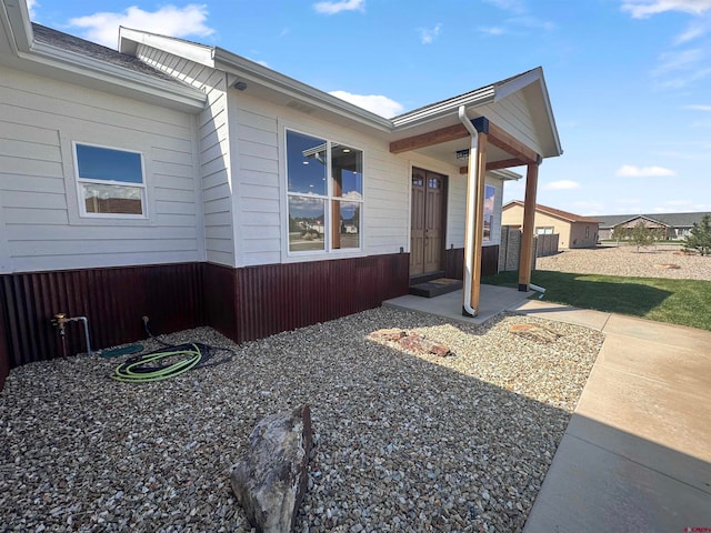 exterior space with a patio area