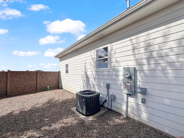 view of home's exterior featuring central AC unit