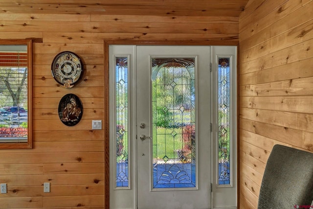 foyer entrance featuring a wealth of natural light