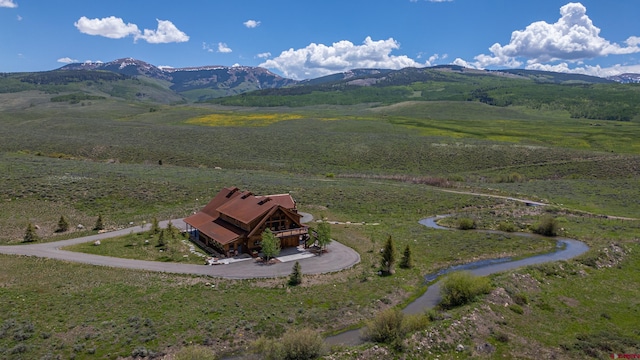 mountain view with a rural view