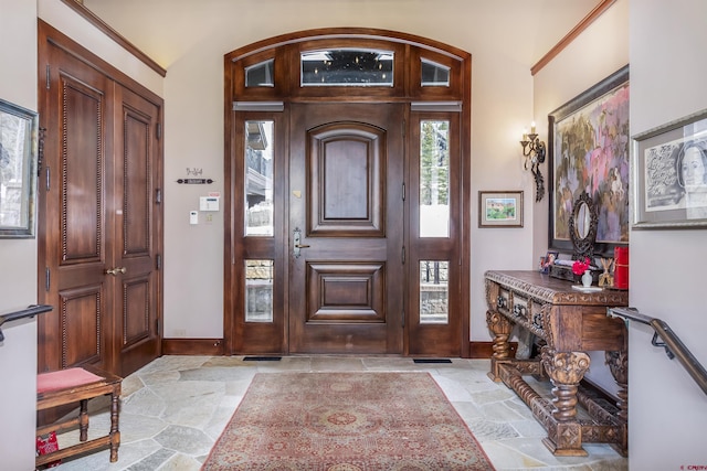 view of foyer entrance