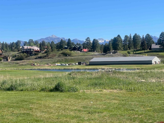 property view of mountains featuring a rural view