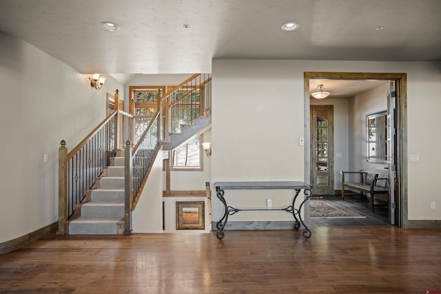 interior space featuring hardwood / wood-style floors